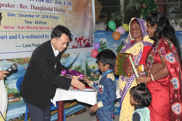 On Advent Christmas the boy received gift from Pastor