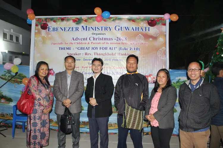 Picture with my friends on Advent Christmas celebration