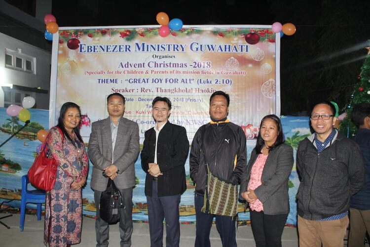 Picture with my friends on Advent Christmas celebration